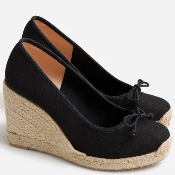 NWOT/NWOB J. Crew Seville Made-in-Spain Espadrille Wedges Size 8.5 - Picture 1 of 14